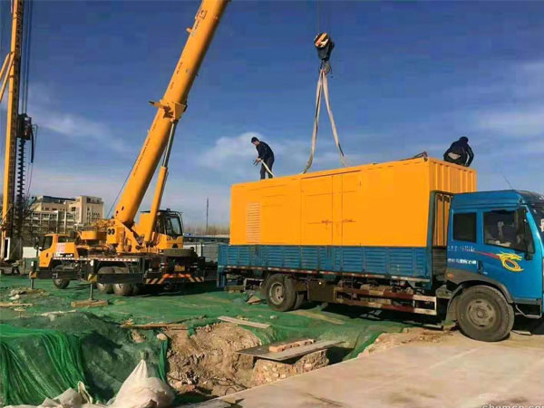 杭州万科工程建设租赁一台大型静音发电